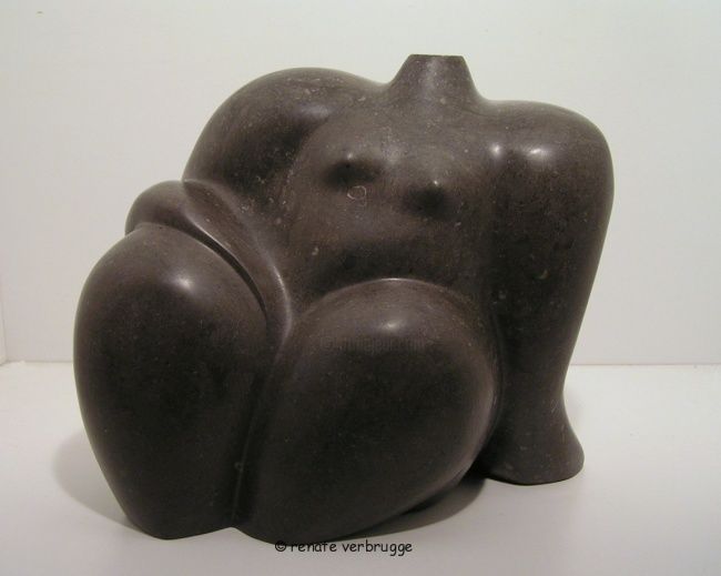 Sculpture titled "Joys_of_Roundness_(…" by Renate Verbrugge, Original Artwork, Stone