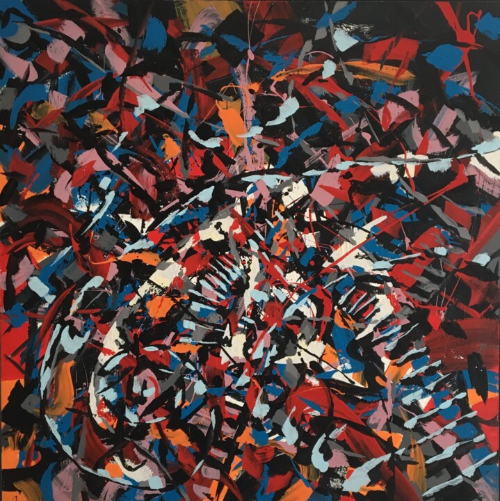 Pittura intitolato "Connected Universe…" da Renato Parzianello, Opera d'arte originale, Acrilico