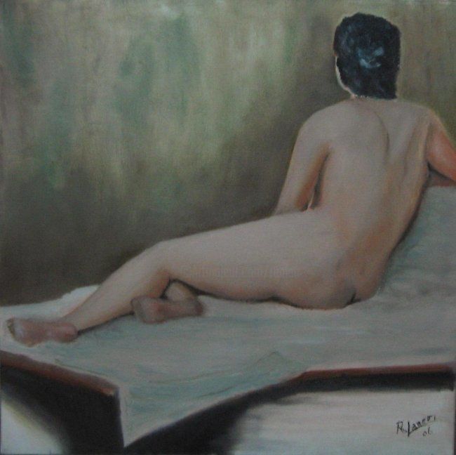Pittura intitolato "Attesa" da Renato Laneri, Opera d'arte originale,