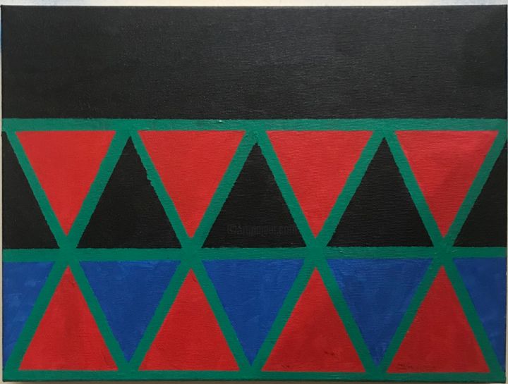 Pintura intitulada "Ampulheta (a.s.t)" por Renato Brito, Obras de arte originais, Acrílico