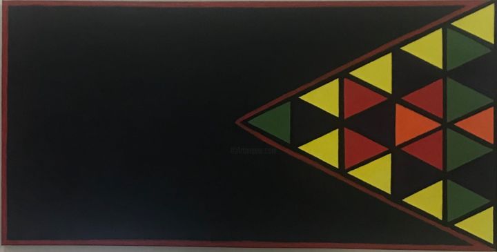 Pintura intitulada "Bandeirola e ampulh…" por Renato Brito, Obras de arte originais, Acrílico