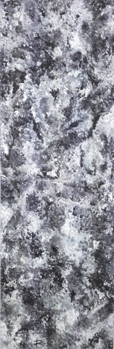 Malerei mit dem Titel "Obscure Clarté" von Renaud Angerville-Langlois, Original-Kunstwerk, Acryl