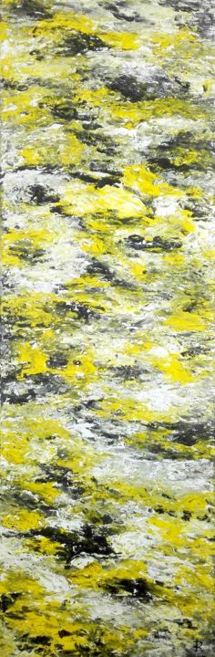 Peinture intitulée "Rêver en jaune" par Renaud Angerville-Langlois, Œuvre d'art originale, Acrylique