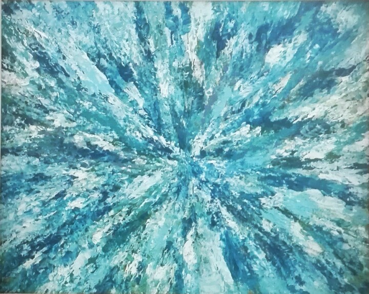 Painting titled "Splash" by Renaud Angerville-Langlois, Original Artwork, Acrylic