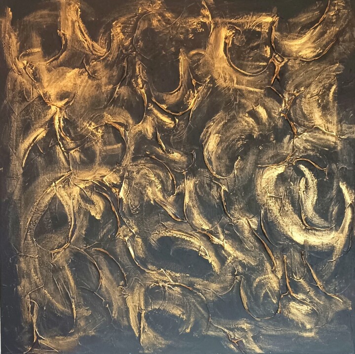 Peinture intitulée "Midas" par Renaud Angerville-Langlois, Œuvre d'art originale, Acrylique Monté sur Châssis en bois