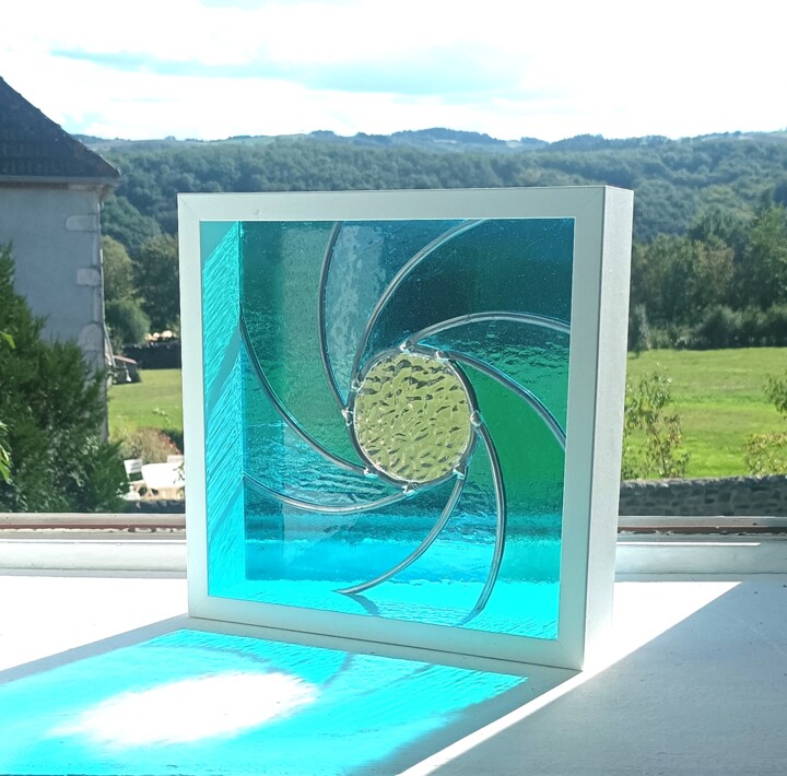 Sculpture titled "Vortex" by Renaud Angerville-Langlois, Original Artwork, Glass