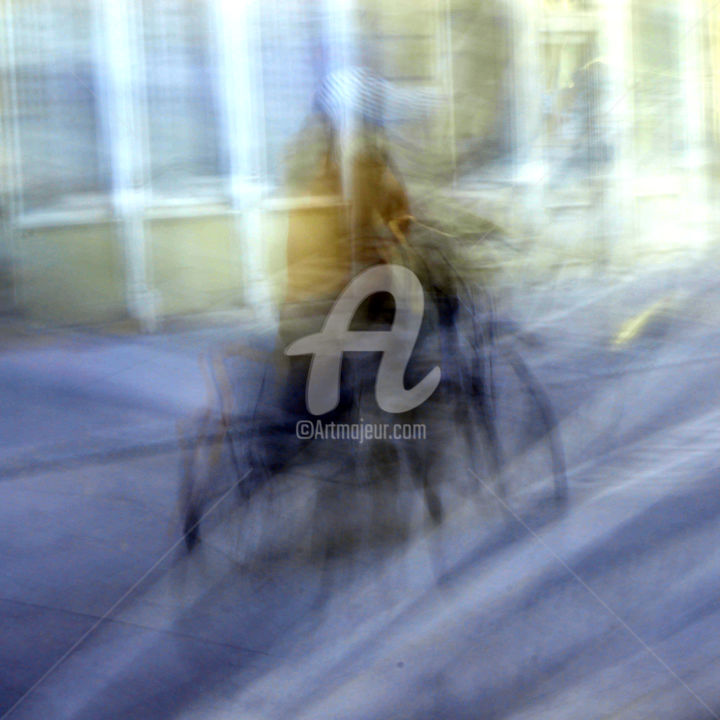 Photographie intitulée "Cycliste 4" par Renaud Klumpp, Œuvre d'art originale, Photographie numérique