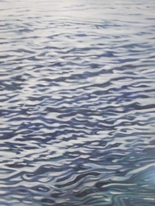 Painting titled "eau-2.jpg" by Renaud Rabier, Original Artwork, Oil