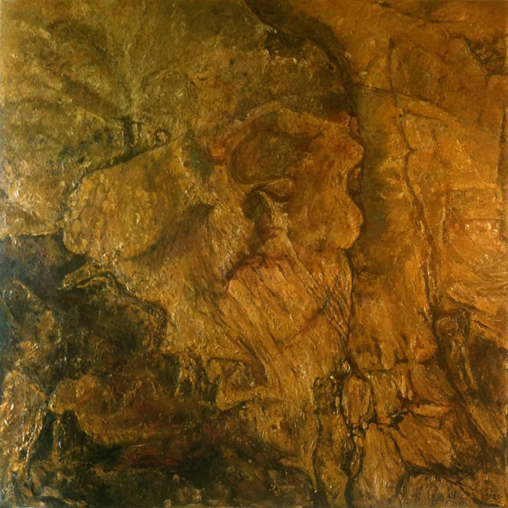 Malerei mit dem Titel "Le Bellilois" von Isis Lully, Original-Kunstwerk, Öl