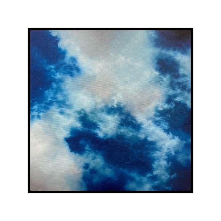 Peinture intitulée "Clouds 5" par René Büttner, Œuvre d'art originale, Huile
