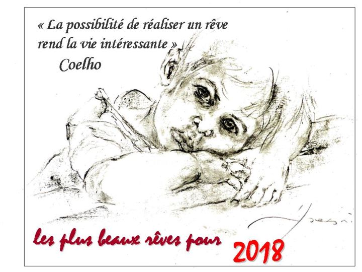 Eventos / fotos personales titulada "voeux-2018.jpg" por René Goxes, Obra de arte original,