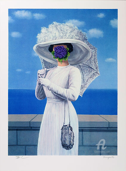 "René Magritte La Gr…" başlıklı Baskıresim René Magritte tarafından, Orijinal sanat, Litografi