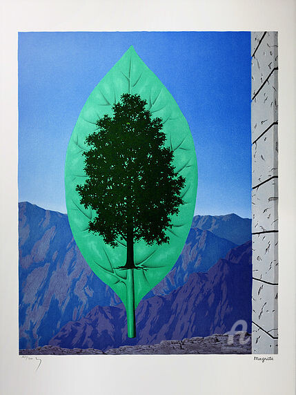 印花与版画 标题为“Le Dernier Cri” 由René Magritte, 原创艺术品, 光刻技术