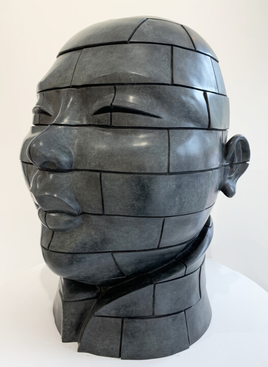 Скульптура под названием "Renga" - René Rikkelman, Подлинное произведение искусства, Бронза