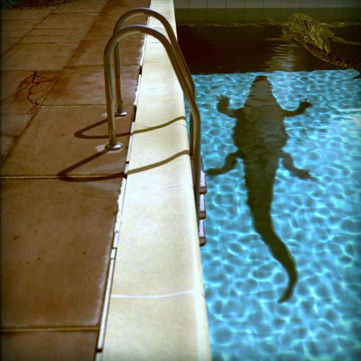 Artes digitais intitulada "David's Pool 08b-08" por René Bui, Obras de arte originais, Modelagem 3D