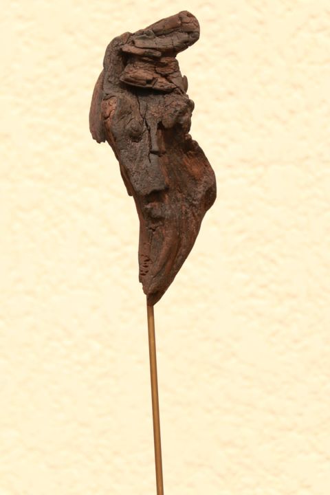 Sculpture titled ""LE MEUNIER"" by Renée Marcinek, Original Artwork, Wood