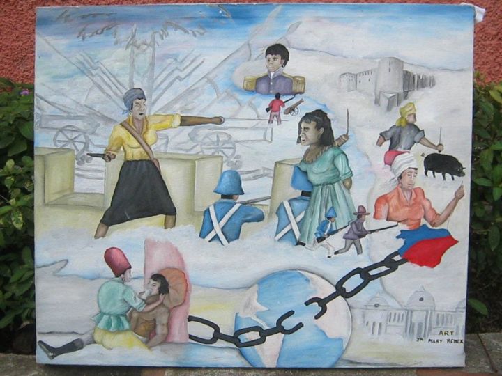 Peinture intitulée "424874-180921658681…" par Renex Jean Marie, Œuvre d'art originale,