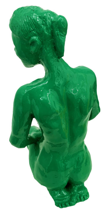 Sculptuur getiteld "Pat'sback" door Reno, Origineel Kunstwerk, Hars