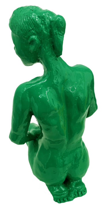 Scultura intitolato "Pat'sback" da Reno, Opera d'arte originale, Resina