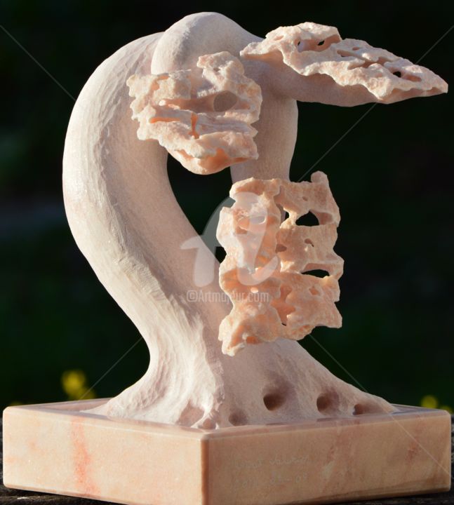 Sculpture titled "bonsai evolution" by Cesar Valerio, Original Artwork, Stone