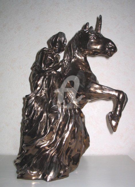Sculpture titled "licorne" by Resan, Original Artwork