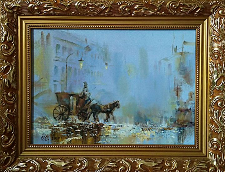 Peinture intitulée "Старый город" par Ivan Solomatin, Œuvre d'art originale, Huile