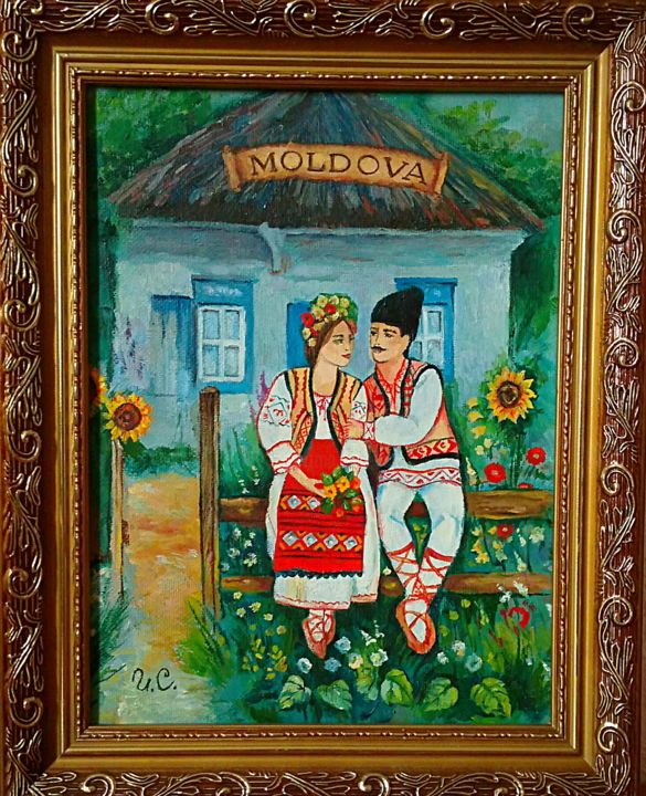 Painting titled "Сувенир" by Ivan Solomatin, Original Artwork, Oil