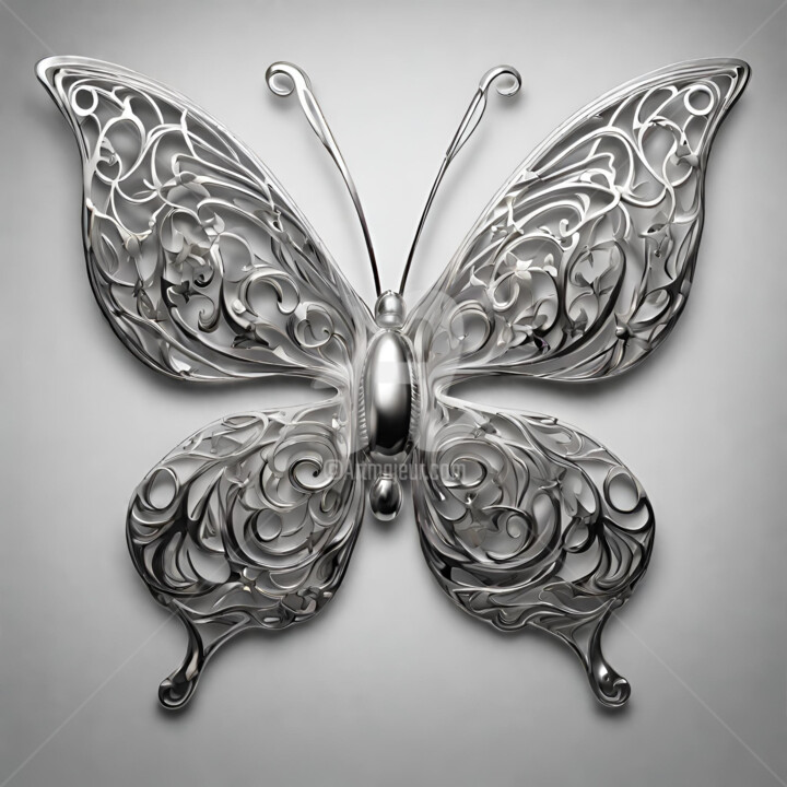 Arte digitale intitolato "Butterfly" da Reskatorsilver, Opera d'arte originale, Stampa digitale