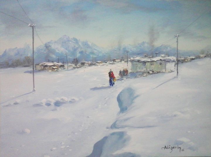 "toroslarda kış" başlıklı Tablo Resim tarafından, Orijinal sanat