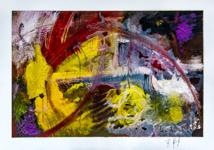 Peinture intitulée "Abstract Original P…" par Retne, Œuvre d'art originale, Huile