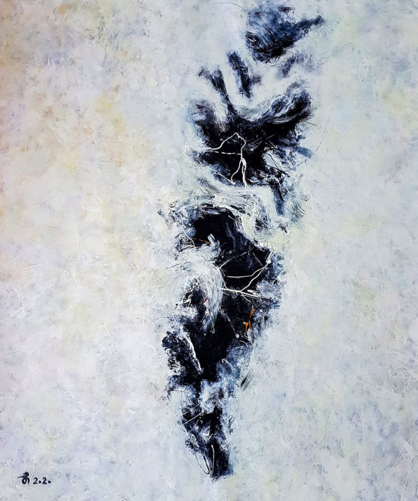 Painting titled "-Profound Void- Jac…" by Retne, Original Artwork, Enamel