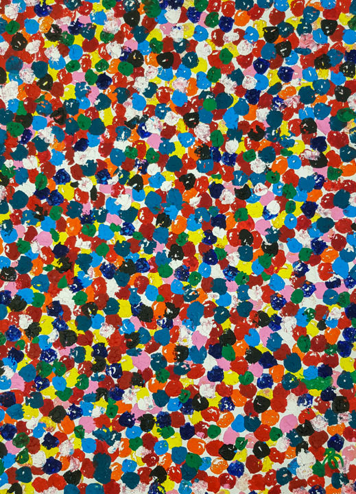 Painting titled "Colour Space painti…" by Retne, Original Artwork, Acrylic