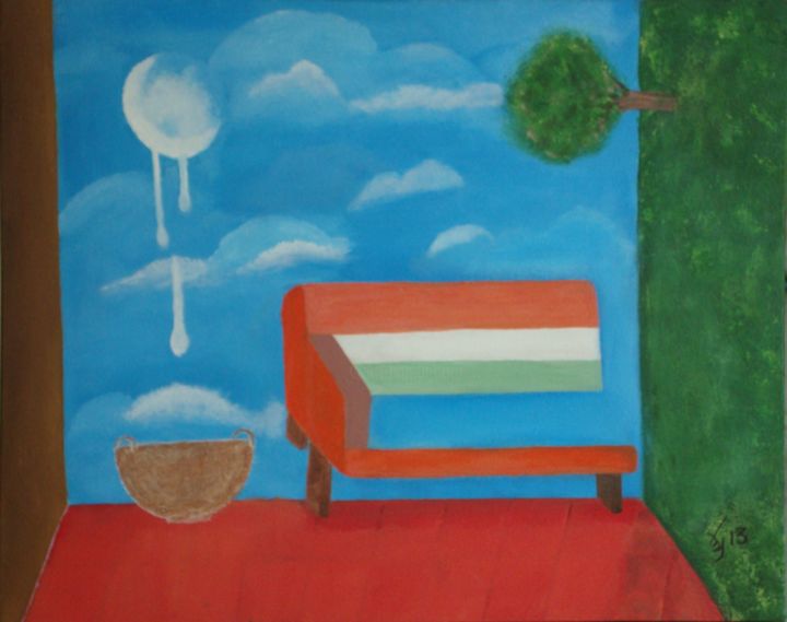 Painting titled "Let's talk Dreams.j…" by Reuben Ray, Original Artwork, Oil