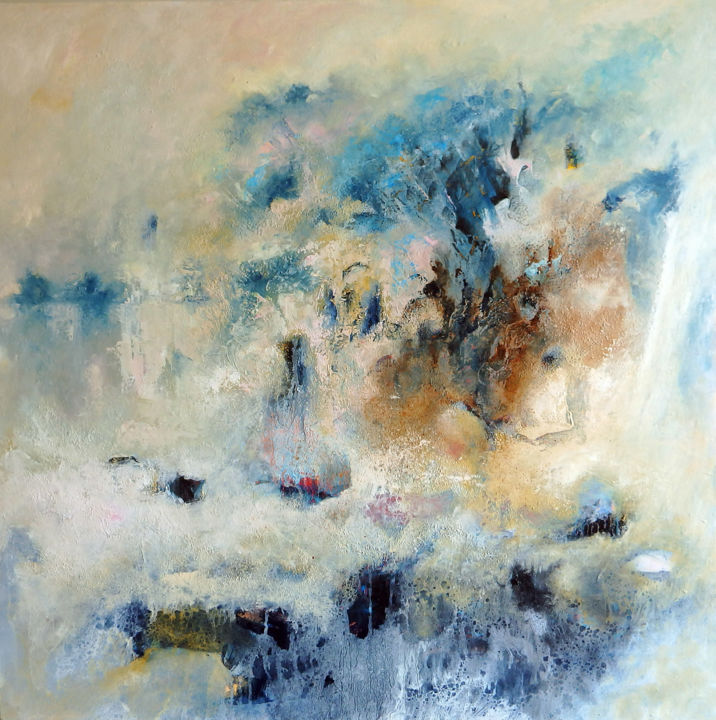 Painting titled "Révélation" by Rève Cordel, Original Artwork, Oil