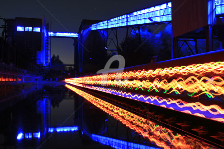 Photographie intitulée "speedylight" par Revier-Kult-Kumpel, Œuvre d'art originale, Light Painting