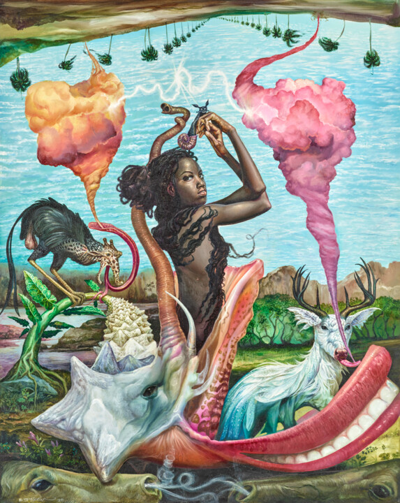 Peinture intitulée "Return of Eva" par Reydel Espinosa Fernandez, Œuvre d'art originale, Huile