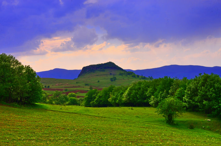 Photography titled "Summer nature" by Reza Fardinfar, Original Artwork, Digital Photography Mounted on Wood Panel