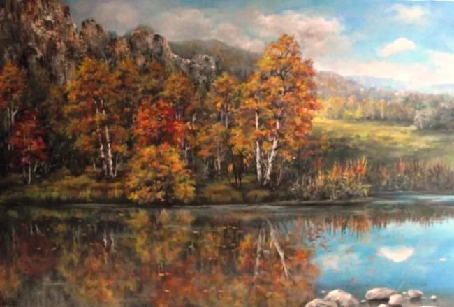 Painting titled "foto (10).JPG" by Rezida Bashirova, Original Art, Oil