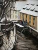 Painting titled "Winter" by Gennadi Finkelstein (rfmetro), Original Artwork, Oil