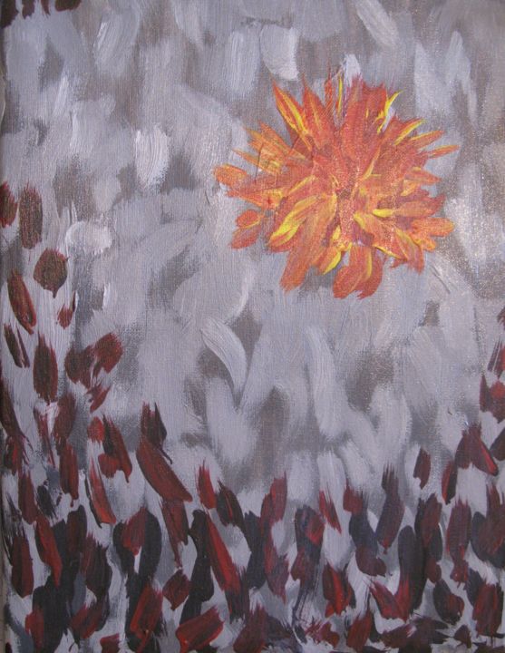 Pintura titulada "Le soleil émerge de…" por Régis Gerard, Obra de arte original