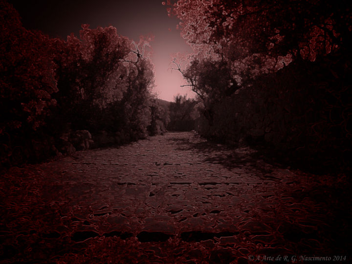 Photography titled "The old Road" by R. G. Nascimento, Original Artwork, Manipulated Photography