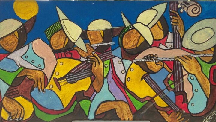 Pintura intitulada "banda" por Rhandal Oliveira, Obras de arte originais, Acrílico