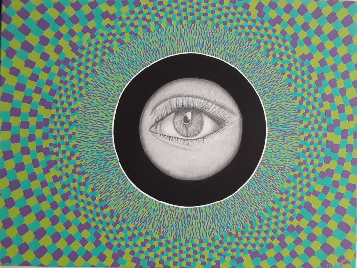 Pintura titulada "Magic Hole" por Maria Francia Perez, Obra de arte original, Acrílico