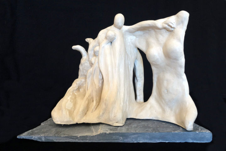 Sculpture intitulée "mère nourricière.jpg" par Josette Pellegrini, Œuvre d'art originale