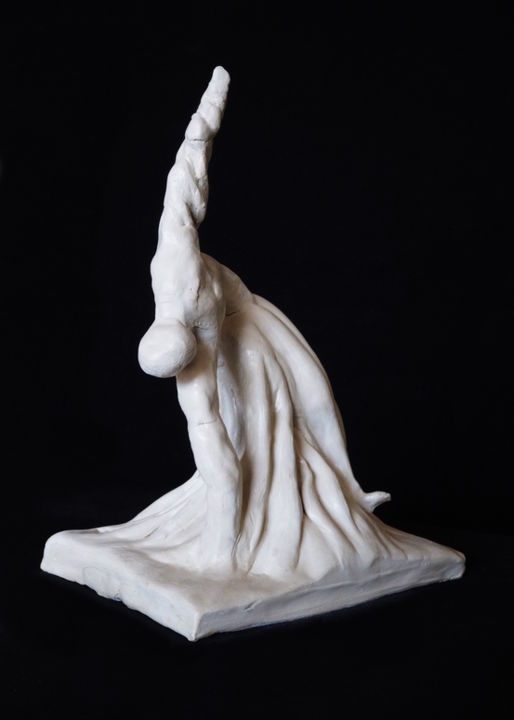 Sculpture intitulée "L'élan de la terre…" par Josette Pellegrini, Œuvre d'art originale