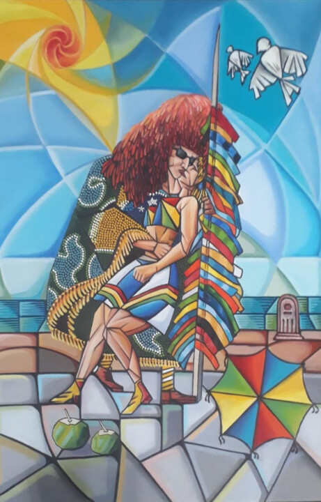 Painting titled "Dia da Vitória" by Ricardo Carvalheira, Original Artwork