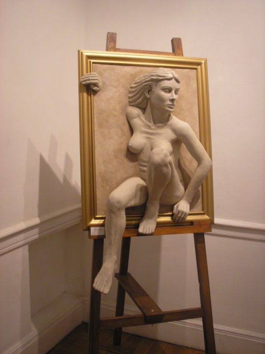 Sculptuur getiteld "Pasaje" door Ricardo Donati, Origineel Kunstwerk, Hars