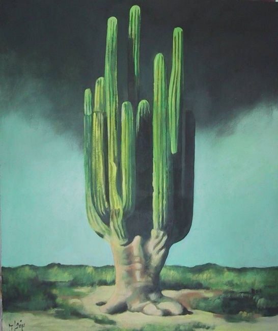 Painting titled "sin título" by Ricardo León, Original Artwork