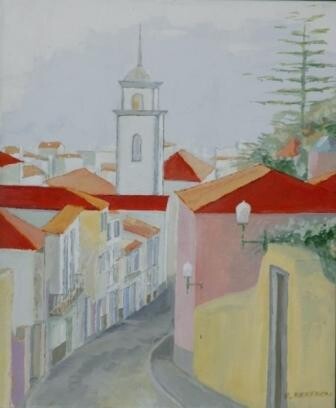 Pintura intitulada "Madeira Island Old…" por Ricardo Mendes, Obras de arte originais, Óleo