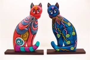 Artesanía titulada "Gato erguido 1" por Ricardo Migliorisi, Obra de arte original